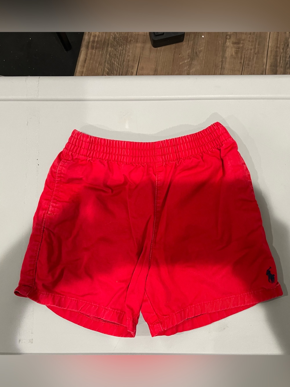 Ralph Lauren Red Elastic-Waist Pull-On Shorts